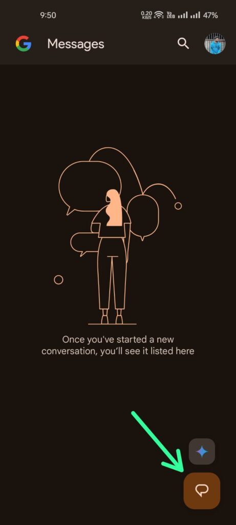 Compose a new SMS